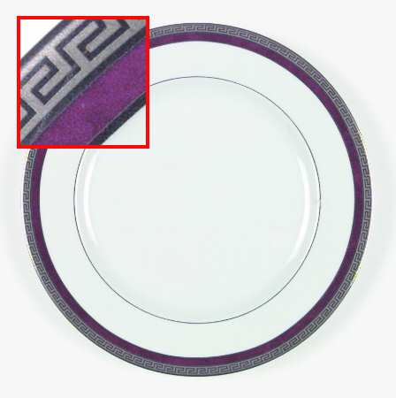 Athos Red Dinner Plate