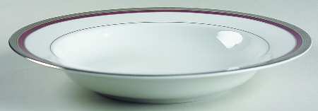 Athos Red Rim Soup Bowl
