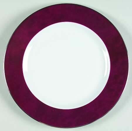 Athos Red Accent Salad Plate