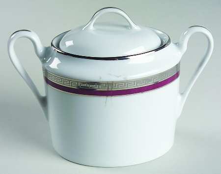 Athos Red Sugar Bowl & Lid