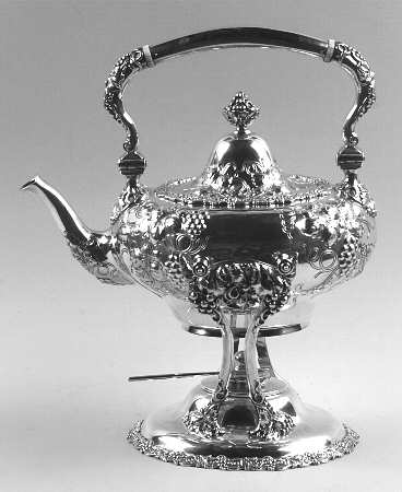 Grape (Sterling, 1895, Hollowware) Kettle, Stand & Burner
