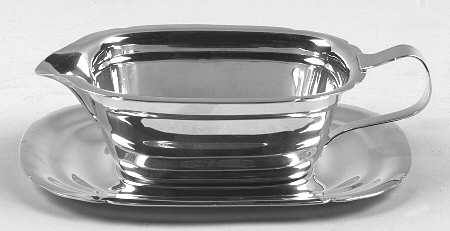 Mayflower (Silverplate, Hollowware) Plated Gravy Boat & Underplate