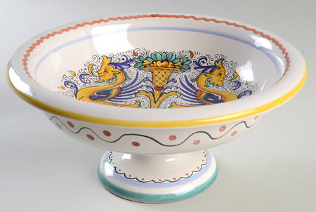 Raffaellesco (Scalloped) Round Compote (Height X Width)