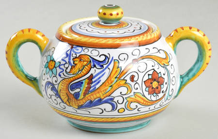 Raffaellesco (Scalloped) Sugar Bowl & Lid
