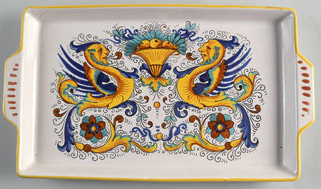 Raffaellesco (Scalloped) 15" Rectangular Tray