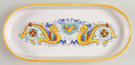 Raffaellesco (Scalloped) 10" Oval Tray