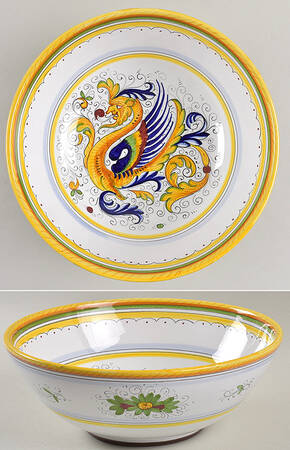 Raffaellesco (Scalloped) 10" Large Salad Serving Bowl