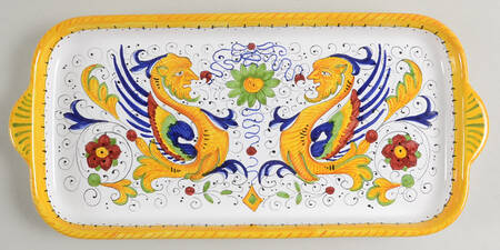 Raffaellesco (Scalloped) 14" Rectangular Tray