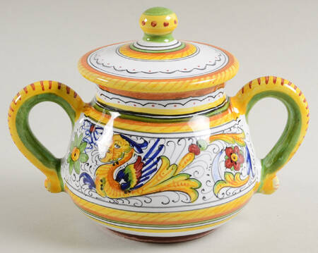 Raffaellesco (Scalloped) Sugar Bowl & Lid