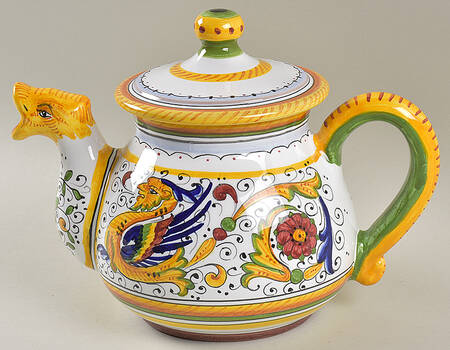 Raffaellesco (Scalloped) Teapot & Lid