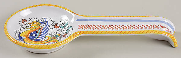 Raffaellesco (Scalloped) Spoon Rest/Holder (Holds 1 Spoon)