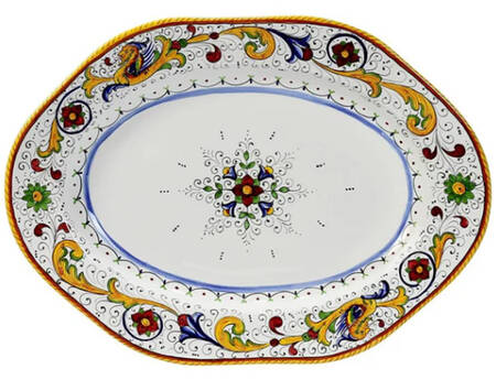Raffaellesco (Scalloped) 20" Oval Serving Platter
