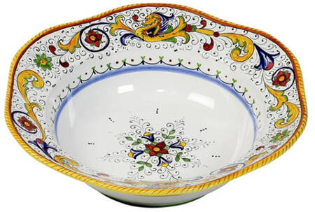 Raffaellesco (Scalloped) 16" Round Serving Bowl