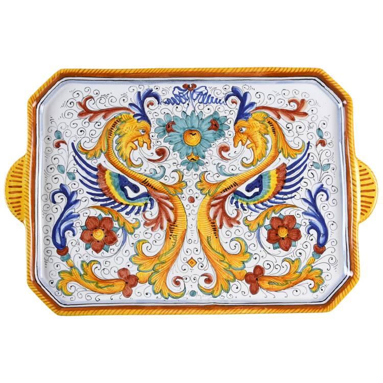 Raffaellesco (Scalloped) 18" Rectangular Tray