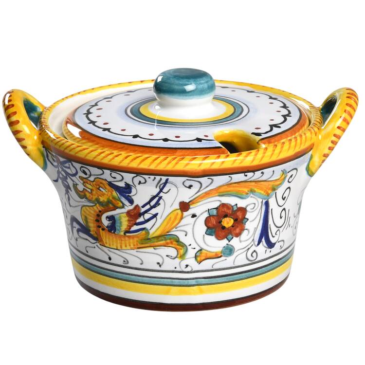 Raffaellesco (Scalloped) Mini Sugar Bowl & Lid