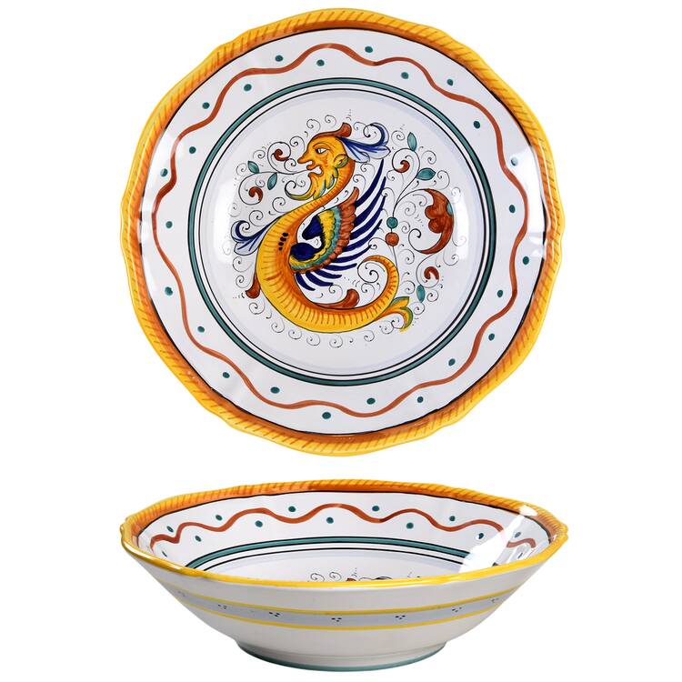 Raffaellesco (Scalloped) 12" Round Serving Bowl