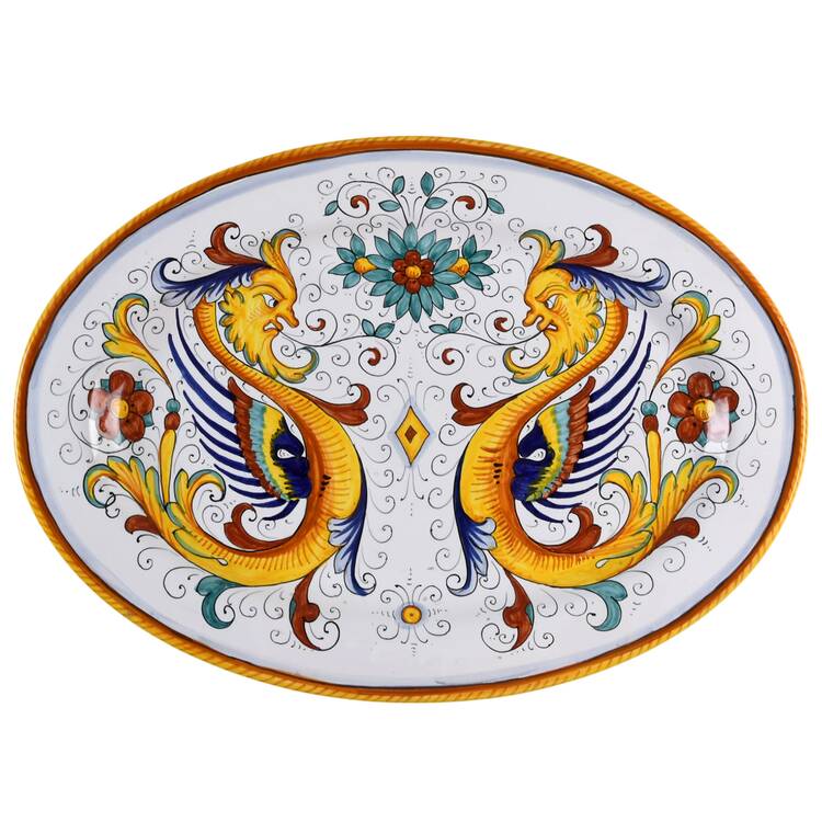 Raffaellesco (Scalloped) 20" Oval Serving Platter