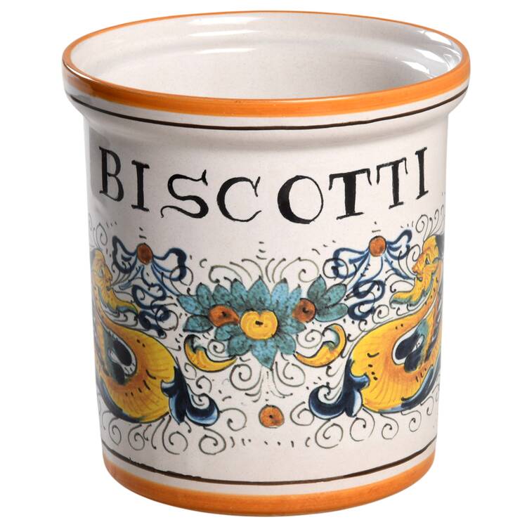 Raffaellesco (Scalloped) Biscotti Jar No Lid