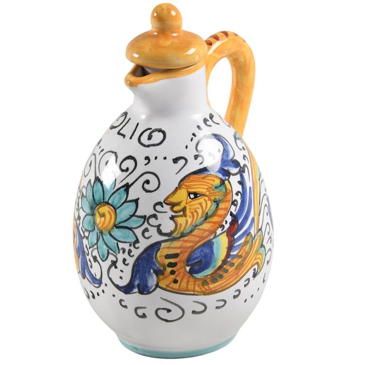 Raffaellesco (Scalloped) Oil Cruet with Stopper