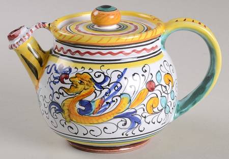 Raffaellesco (Scalloped) Individual Teapot & Lid
