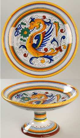 Raffaellesco (Scalloped) Round Compote (Height X Width)