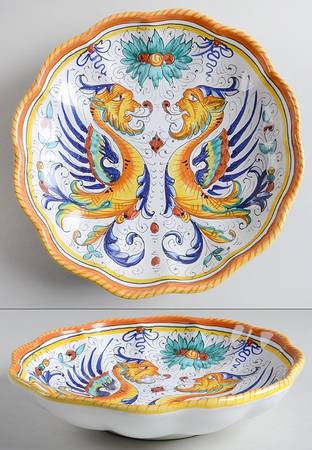 Raffaellesco (Scalloped) 9" Soup/Pasta Bowl