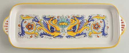 Raffaellesco (Scalloped) 15" Rectangular Tray