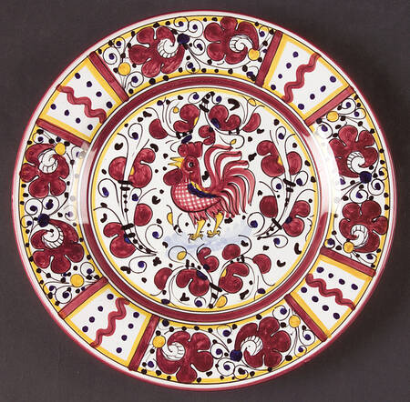 Red Rooster Salad Plate