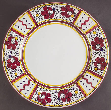Red Rooster Dinner Plate