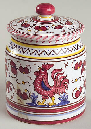 Red Rooster Small Canister & Lid