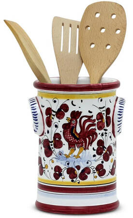 Red Rooster Utensil Holder