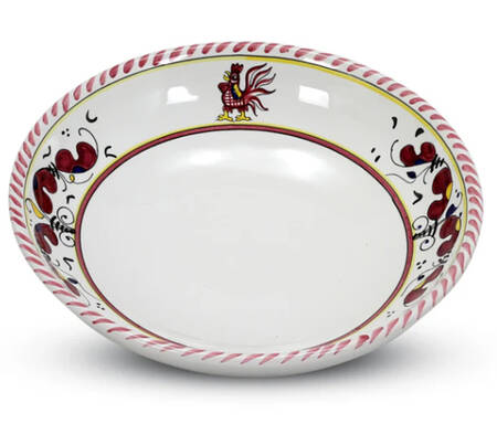 Red Rooster 9" Shallow Bowl