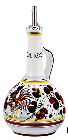 Red Rooster Oil Jar & Stopper