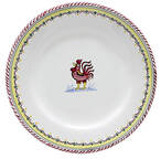 Red Rooster Dinner Plate
