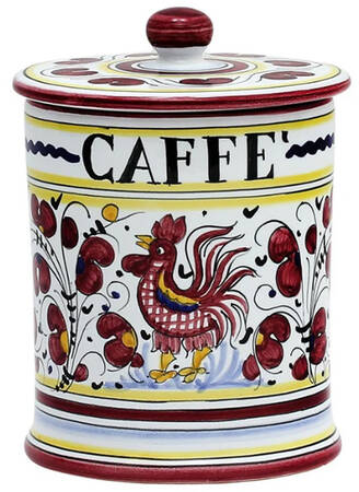 Red Rooster Coffee Canister & Lid