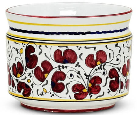 Red Rooster Small Cachepot