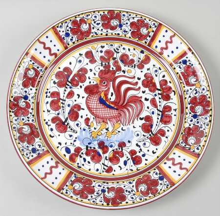 Red Rooster 12" Chop Plate (Round Platter)