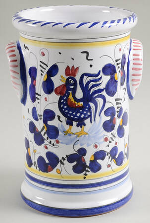 Blue Rooster Utensil Holder