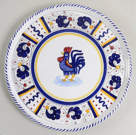 Blue Rooster 12" Pizza/Cake Plate
