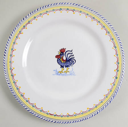 Blue Rooster Dinner Plate