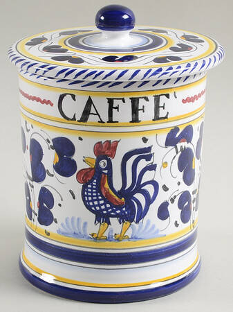 Blue Rooster Coffee Canister & Lid