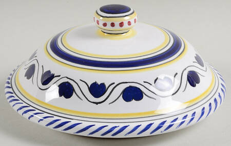 Blue Rooster Lid for Biscotti Jar