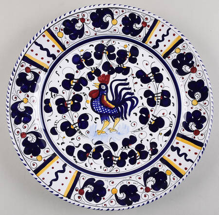 Blue Rooster Service Plate (Charger/Platter)