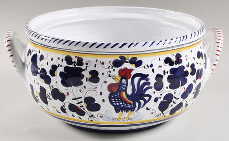 Blue Rooster Tureen No Lid