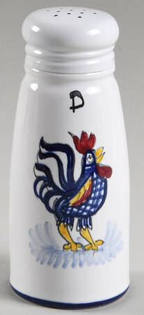 Blue Rooster Pepper Shaker