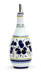 Blue Rooster Oil Or Vinegar Cruet and Stopper