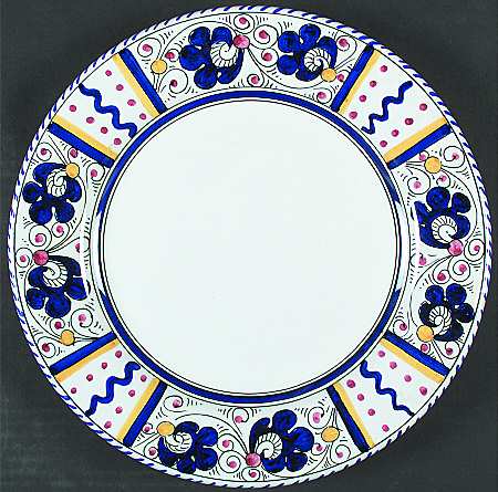 Blue Rooster Dinner Plate