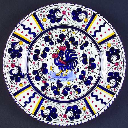 Blue Rooster Salad Plate