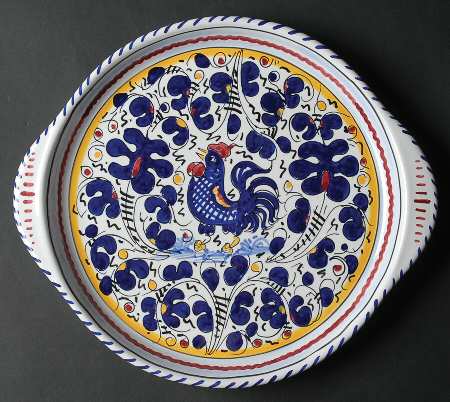 Blue Rooster 12" Handled Tray