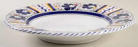 Blue Rooster Large Rim Soup Bowl
